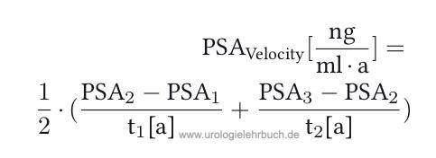 figure psa velocity formula