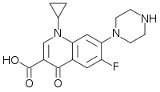 Strukturformel von Ciprofloxacin