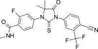 Strukturformel von Enzalutamid