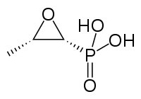 Strukturformel von Fosfomycin
