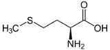Strukturformel von L-Methionin