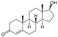 Strukturformel von Testosteron Strukturformel von Testosteron